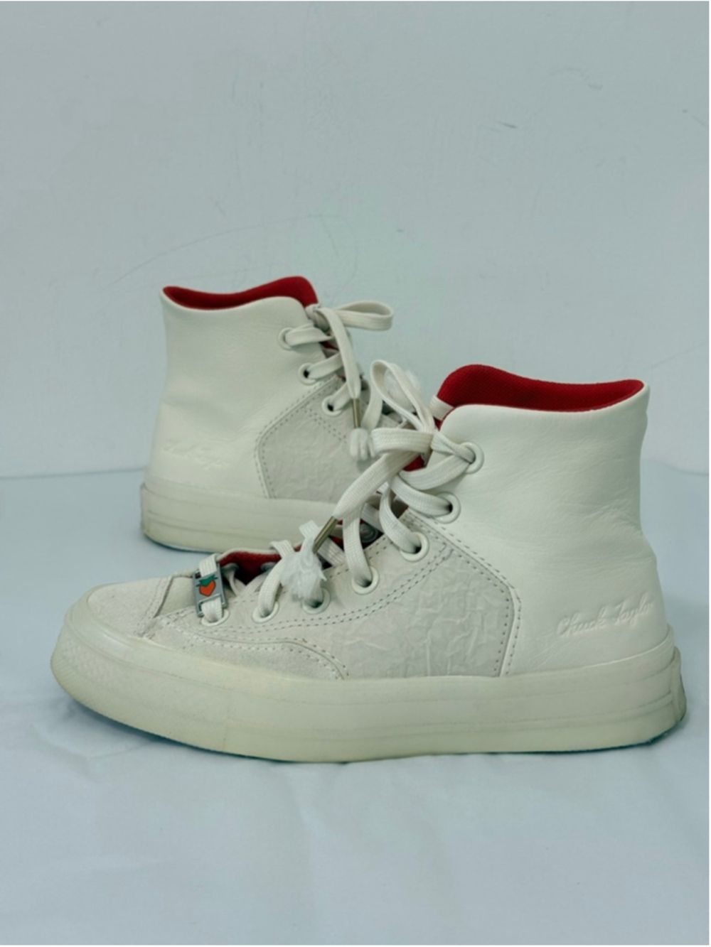 Converse Chuck 70 Marquis Year of the Rabbit Sneakers Sz 5 Egret/Red/White EUC - Picture 6 of 15